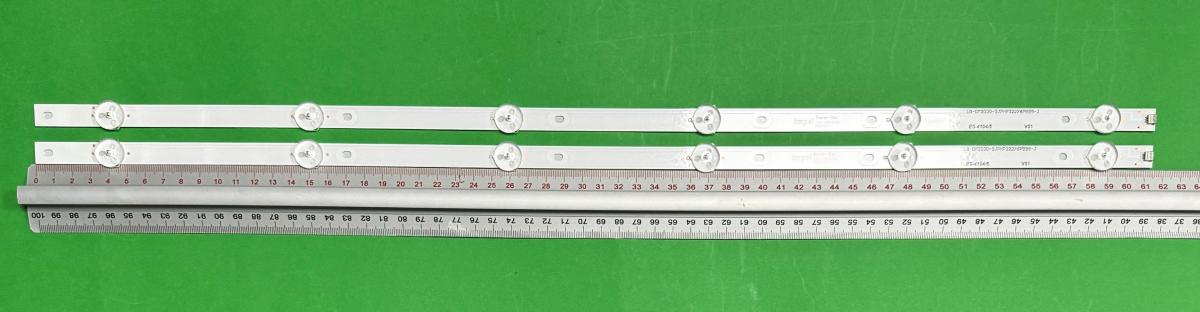 Led backlight strip for tv PHILIPS   32" set 2pcs X LBM320M0601-NC-3(HF)(0) 210BZ06D0B33LBC0CE LB-DM3030-GJPHP322X6PB99-J GJ-2K18-315-D206-CSP-V5 01U33-A GJ-2K18-320-CSP-3535-D206-V1 , 6LED , 613MM , 3V ,