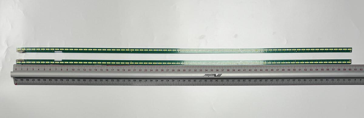 Led backlight strip for tv PHILIPS  55" set 2pcs , 1 pcs X 55" V15 ART3 UD TV Rev04 1 R & 1pcs X  55" V15 ART3 UD TV Rev04 1 L , 6922L-0168A , 72LED , 602MM , 3V ,