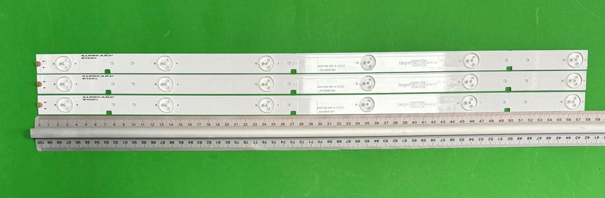 Led backlight strip for tv HISENSE 32" set 3pcs X  Hisense_32_HD315DH-E51_3X6_3030C_6S1P 32_HD315DH-E51_3X6_3030C_6S1P , 6LED , 578MM ,
