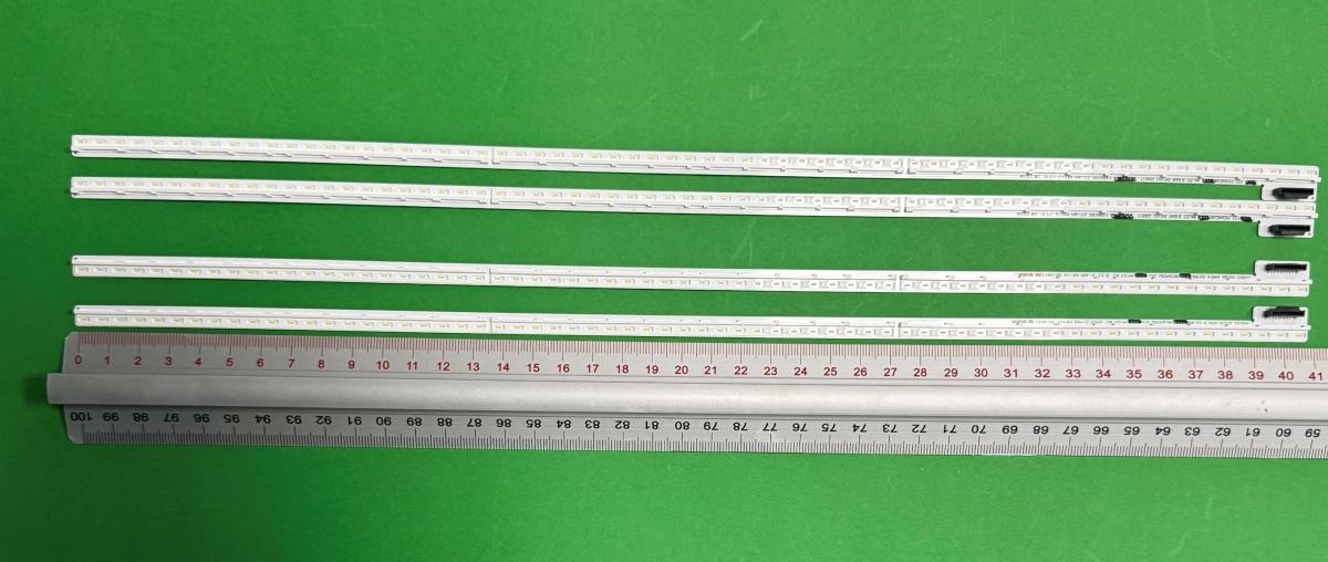 Led backlight strip for tv LG 75" set 4pcs , 2pcs xY23 75UR90 BO 66LED A BAR REV03 220517 & 2pcs Y23 75UR90 BO 66LED B BAR REV03 220517 , 66LED , 410MM , 6V , blue light ,