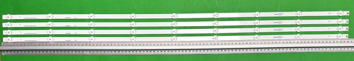 Led backlight strip for tv  SHARP 50" set 4pcs X CRH-EA50KU3030T0409123-REV1.2 , 9LED , 960MM , 3V ,