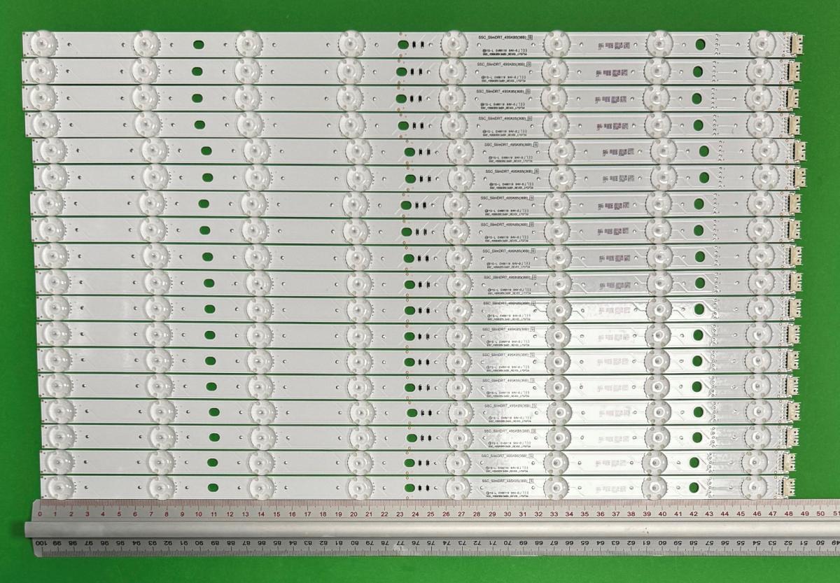 Led backlight strip for tv LG 49" set 18pcs X SSC_SlimDRT_49SK85(36B) SSC_49SK85(36B)_CASE2_R00_170915 , 8LED 485mm , 24V , AGM76149601 ,