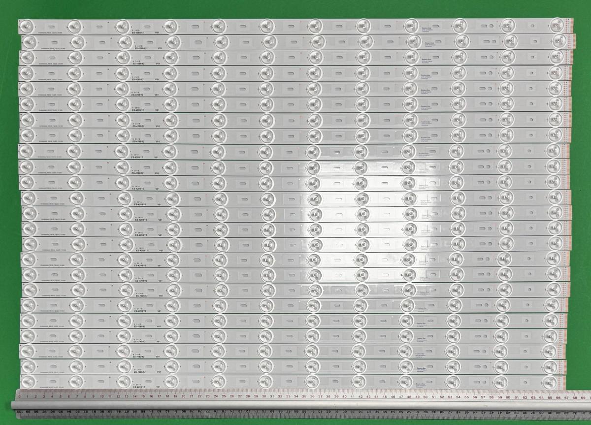 Led backlight strip for tv PHILIPS 65" set 24pcs X SVS650A02_REV9_12LED_131205 , LJ07-01190A , 12LED , 669MM , 3V ,