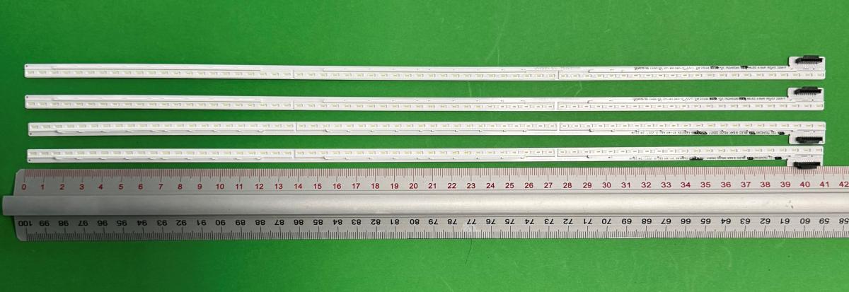 Led backlight strip for tv LG 75" set 4pcs , 2pcs x Y23 75QNED BO 66LED A BAR REV03 220517 SSC Y23 75QNED80 BOE 66LED A BAR REV03 220517 & 2pcs Y23 75QNED BO 66LED B BAR REV03 220517 SSC Y23 75QNED80 BOE 66LED B BAR REV03 220517 , 66LED , 410MM , 6V , blue light ,