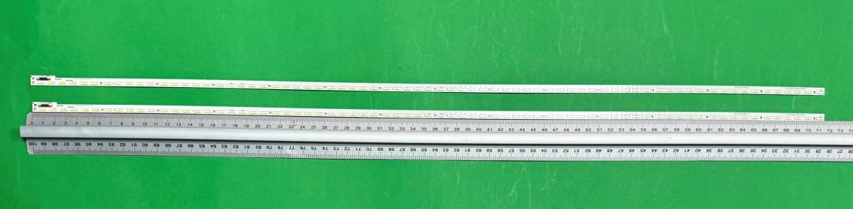 Led backlight strip for tv PANASONIC 65" set 2pcs X 6202B000C8400 E117098 A , 72LED , 717MM , 6V ,