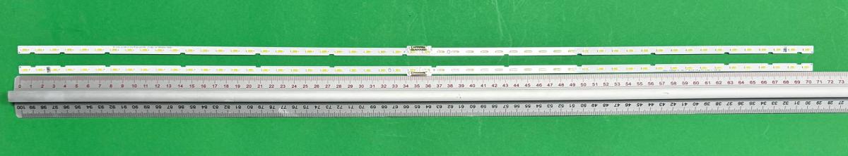 Led backlight strip for tv  SAMSUNG 65" set 2pcs X V8N4-650SM0-R1 BN96-46032A , 54LED , 707MM , 6V ,