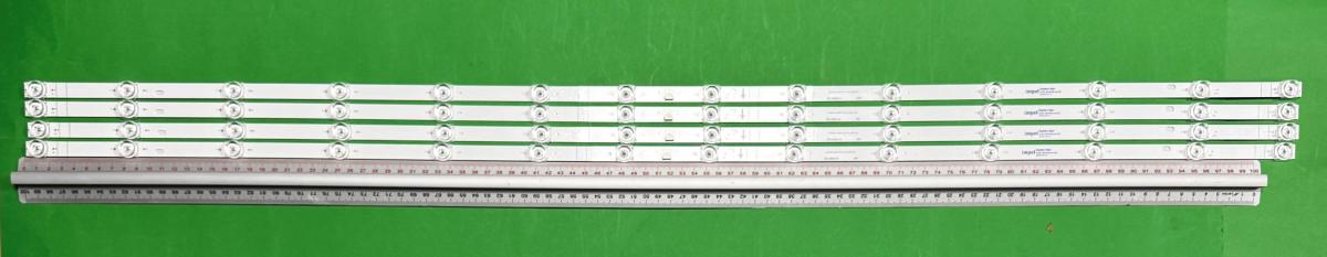 Led backlight strip for tv TCL 55" QLED 4K set 4pcs X TCL55LB40_3030F2.4D_V0.3_20231128 CL55LB40_3030F2.4D_V0.3 , 14LED , 1030MM , 6V , white light ,