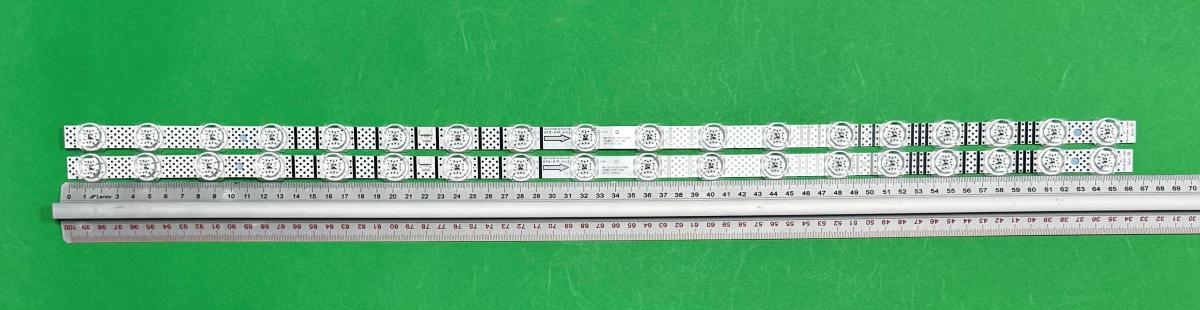 Led backlight strip for tv TCL 65" set 2pcs X 65S11 18X2 V0 -B02 TCL65LB20_030F2.4D_V1.0 , 18LED , 665MM , 6V ,