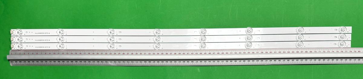 Led backlight strip for tv TCL 40" set 3pcs X JL.D40081330-057BS-M JL.D40081330-057CS-M 4C-LB430T-MS2 , 8LED , 782MM , 3V ,