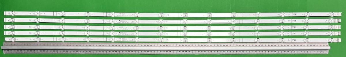 Led backlight strip for tv  HISENSE 55" set 5pcs x CRH-BX55V3U513030T05148CSP-REV1.0 , JL.D55072330-003BS-M_V01 303SH550032D , SH55D14-ZC29AG-03D 2018-10-17 7S2P , 14LED , 1045MM , 3V ,