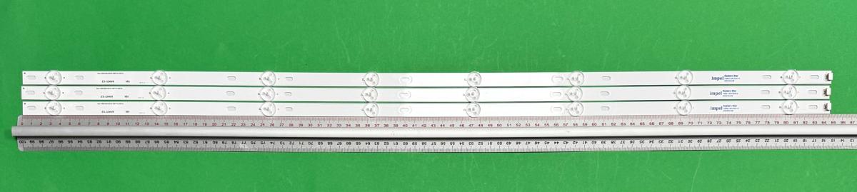 Led backlight strip for tv  BEKO / GRUNDIG 43" set 3pcs x ShineOn M08-BD43030-0801N-4007A , 8LED , 846MM , 3V ,