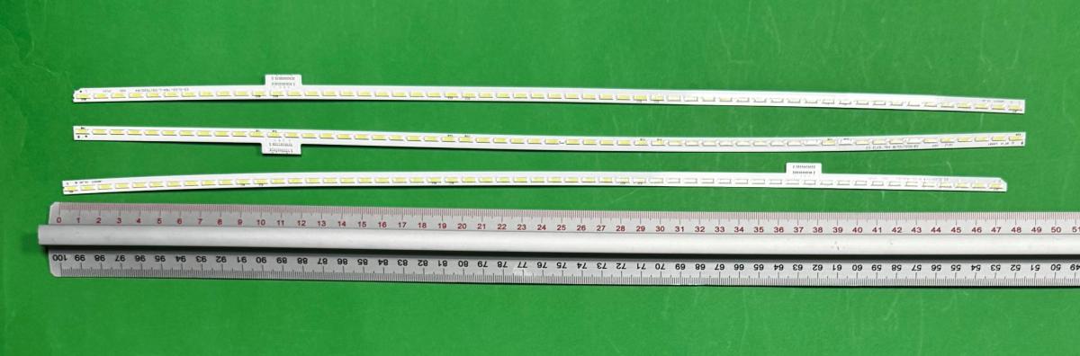Led backlight strip for tv  SONY 65" set  3pcs , 1pcs x LB65017 V0_00 & 1pcs x LB65017 V1_00 & 1pcs x LB65017 V2_00 , 74.65T44.001 74.65T44.001-3-CC1 ,  55LED , 475MM , 6V ,