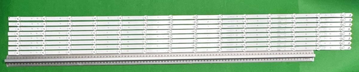 Led backlight strip for tv  PHILIPS 55" set 8pcs x GJ-2K19-PHP-550-D814-V1-ONE , LB-GM3030-GJPHP558X14PC49-T , 14LED , 1132MM , 3V ,  PHILIPS PART NUMBER : 99659001064 , 99659001065 , 996592001007 , 996599102528 ,