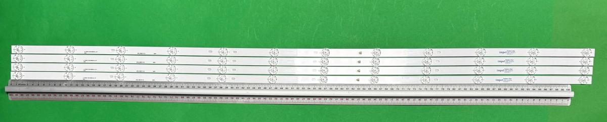Led backlight strip for tv CAIXUN / KIANO 55" set 4pcs X 303CX550056 CX55D12-ZC62AG-03 JL.D550C1330-006BS-M_V01 , 12LED , 1046MM , 3V ,