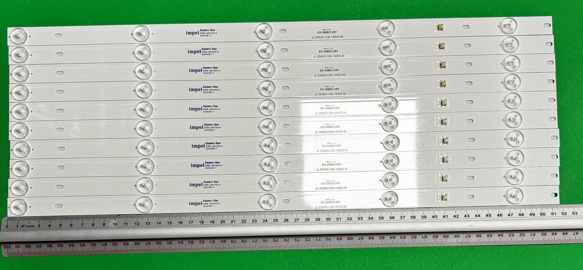 Led backlight strip for tv  RCA 55" set 10pcs x JL.D55051330-140DS-M , 5LED , 519MM , 3V ,