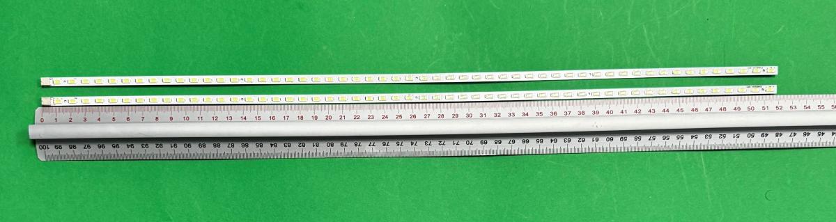 Led backlight strip for tv  SAMSUNG 46" set 2pcs x LMB-4600BM02 LJ64-02592A , 54LED , 518MM , 3V ,