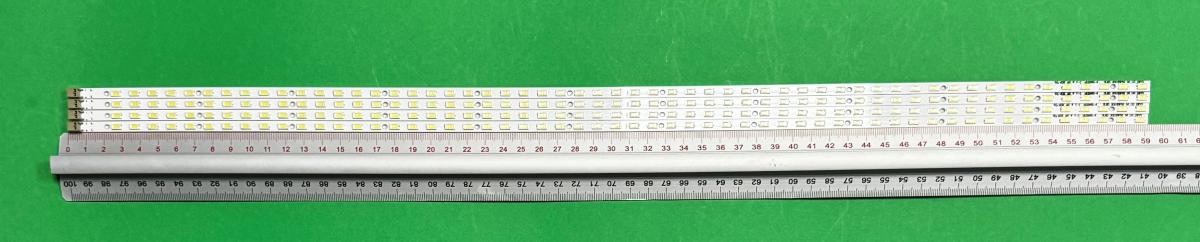 Led backlight strip for tv  SHARP 52" set 4pcs X 2011SSP52 SLED-2011SSP52-56-GD-REV0 M120621-57 RUNTK4460TPZZ , 56LED , 591MM , 3V ,
