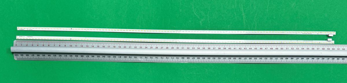 Led backlight strip for tv HISENSE / VESTEL / NOBLEX / JVC / SANYO / PHILCO 55" set 2pcs , 1pcs X  17ELB55UER3-L ETI 20190109 & 1pcs X 17ELB55UER3-R ETI 20190109 , 108LED , 602MM , 3V ,