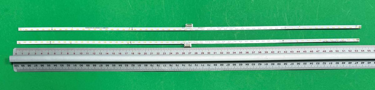 Led backlight strip for tv TCL 49" set 2pcs , 1pcs X 49P6 UD 4014 L 49HR411S60A0 V1 HR-97A28-01537 L42RA3R0-D-K 4C-LB4960-HR02L & 1pcs X 49P6 UD 4014 R 49HR411S60A0 V1 HR-97A27-01213 L42RA3R0-D-K 4C-LB4960-HR01L , 60LED , 535MM , 3V ,