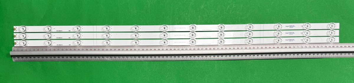 Led backlight strip for tv  HISENSE 43" set 3pcs X JL.D430C1330-004AS-M_V01 , JS-D-JP50DM-A101EC (80510) 101EC RC50B19S-4KSM MS-L2608 , HD425Y1U51-TOL9K2+2021072201 , BD425Y1U51-T0L9-8-12 , 12LED , 814MM , 3V ,