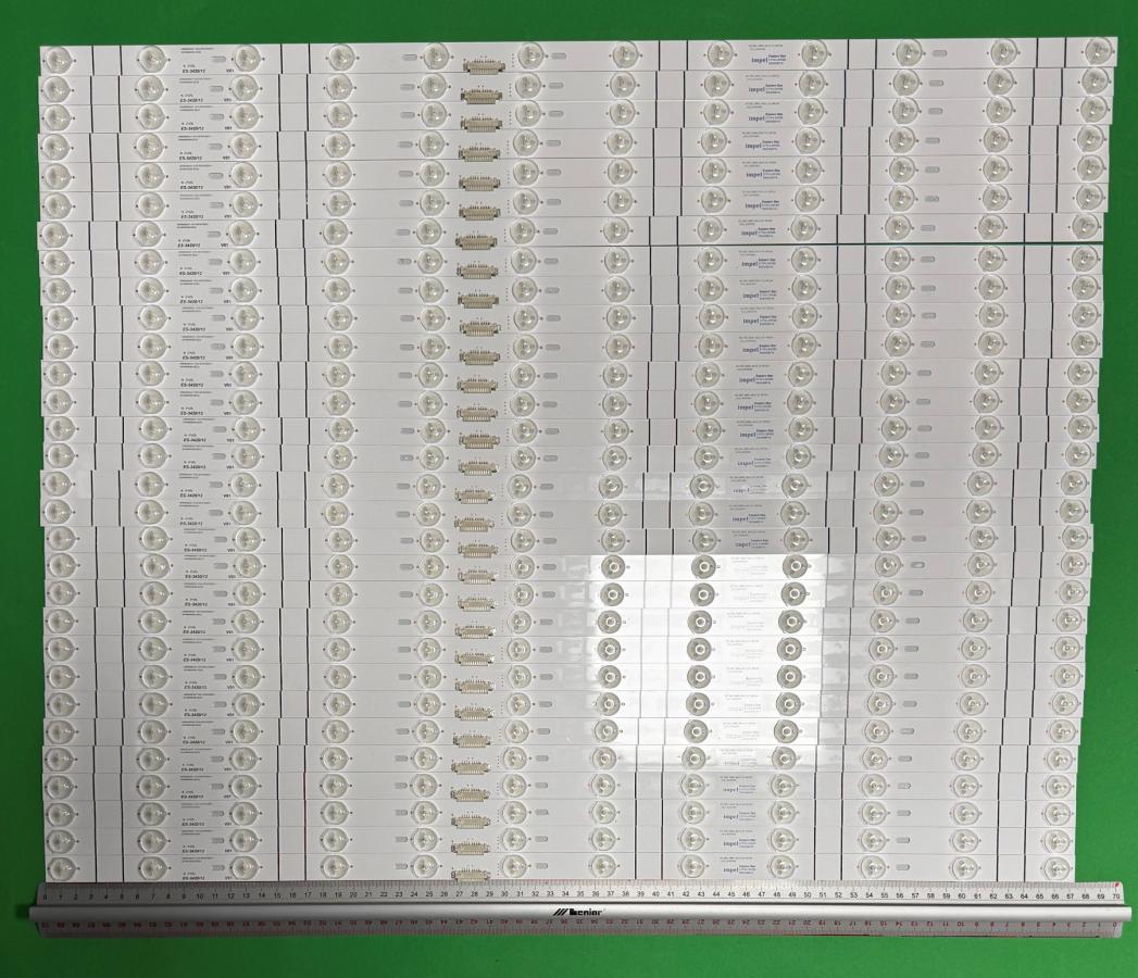 Led backlight strip for tv HISENSE 65" , backlight for  HISENSE 65U8QF , set 30pcs x HD650X6U51-TA3+2019102501+SVH650AG8+ZDJG ZD_SSC_D650_30X12_01_RFE30_V2.0_20191025 , 12LED , 674MM , 6V , blue light ,