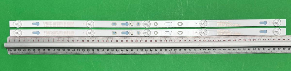 Led backlight strip for tv TCL 32" SET 2pcs X 303TC320037  TCL32D05-ZC22AG-14  4C-LB320T-ZCC GIC32LB37_3030F2.1D_V0.5_20180517  32HR332M05A7 V0  32D1200 GL  4C-LB3205-ZM01J , 5LED , 564MM , 6V ,