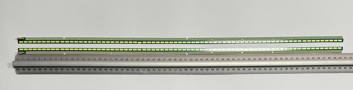 Led backlight strip for tv  LG / SKYWORTH 55" set 2pcs , 1pcs X 55" V14 ART3 TV REV0.3 1 L type 6920L-0001C 6916L-1745A 6900L-0691C & 1pcs X 55" V14 ART3 TV REV0.3 1 R type 6920L-0001C 6916L-1746A 6900L-0691D , 6922L-0087A , 72LED , 604MM , 3V ,