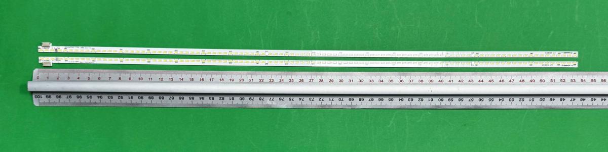 Led backlight strip for tv PANASONIC 49" set 2pcs , 1pcs X 17ELB49UER1-L & 1pcs X  17ELB49UER1-R , 98LED , 3V , 534MM ,