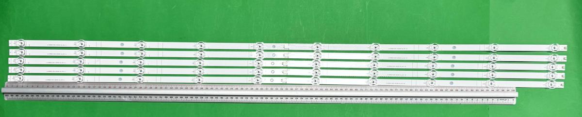 Led backlight strip for tv  HISENSE 58" set 5pcs x JL.D580A1330-003AS-M_V01  JL.D580A1330-365AS-M_V02  CRH-BK58S13030T051087D-REV1.2 , 10LED , 1100MM , 3V ,