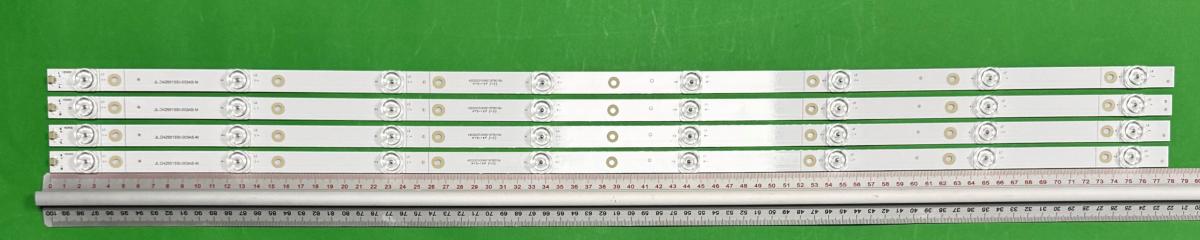 Led backlight strip for tv  HISENSE 43" set 4pcs x JL.D42581330-003AS-M , 8LED , 779MM , 3V ,