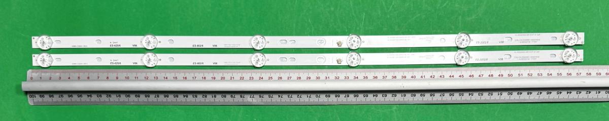 Led backlight strip for tv HISENSE 32" set 2pcs x MSG-T320-T-3030-31A-06 MSG-T320-T-3030-31A MSG T320 T 3030 31A 06 , 6LED , 574MM , 6V ,