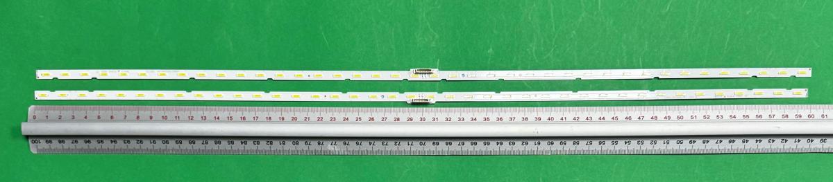 Led backlight strip for tv SAMSUNG 55"   set  2pcs X V8N4-550SM0-R1 BN96-46033A / V8N4-550SM0-R0 , 40LED , 595MM , 6V ,