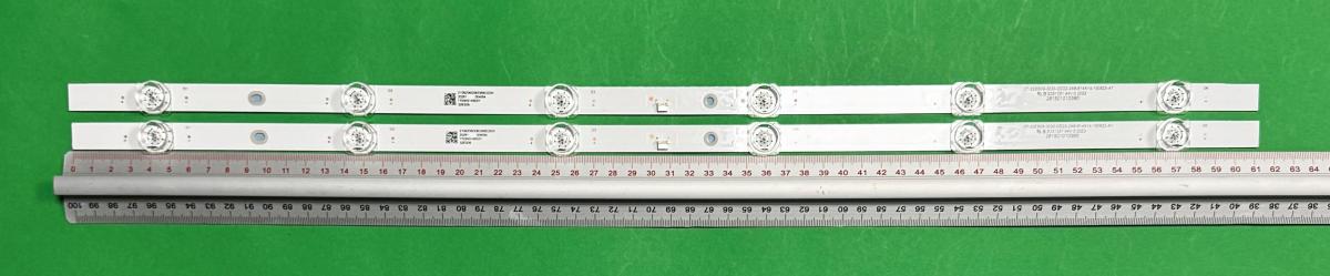 Led backlight strip for tv  PHILIPS 32" set 2pcs x 07-32ES09-07-32ES09-3030-0D22-2X6-614X14-200624 32D3B6CY61514 , 6LED , 615MM , 3V ,