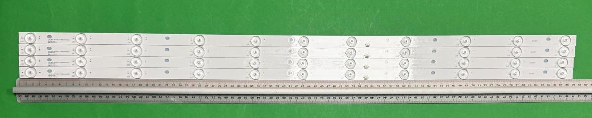 Led backlight strip for tv  NEVIR 43" set 4pcs X JS-LB-D-JP4320-111DBAD E43DF2000 , 11LED , 857MM ,