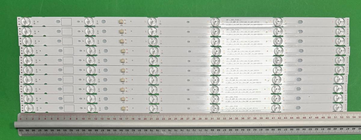 Led backlight strip for tv  SONY 65" set 10pcs x L3_BCH_L_E5_FAP_S6_1_R1.0RBF_1.0_LM41-00543A , 6LED , 530MM , 3V ,