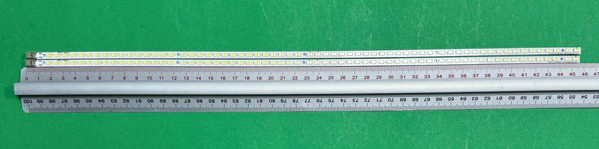 Led backlight strip for tv  SAMSUNG 40" set 2pcs x SLED 2010SVS40 240HZ_64 OD V1.0  , 64LED , 456MM , 3V ,