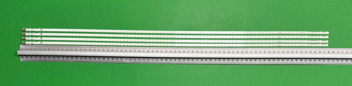 Led backlight strip for tv  SHARP 60" set 4pcs x RUNTK4830TPZZ SLED_2011SSP60_80_GD_REV0 GM0136TPZZ , 80LED , 677MM , 3V ,