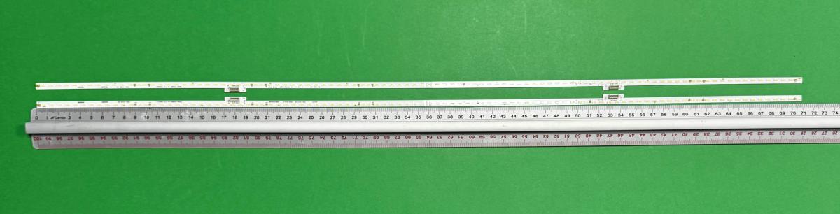 Led backlight strip for tv TCL 65" set 2pcs , 1szt x 65RF410SA0A0 & 1szt X 65RF410SA0B0 , 100LED , 710MM , 6V ,