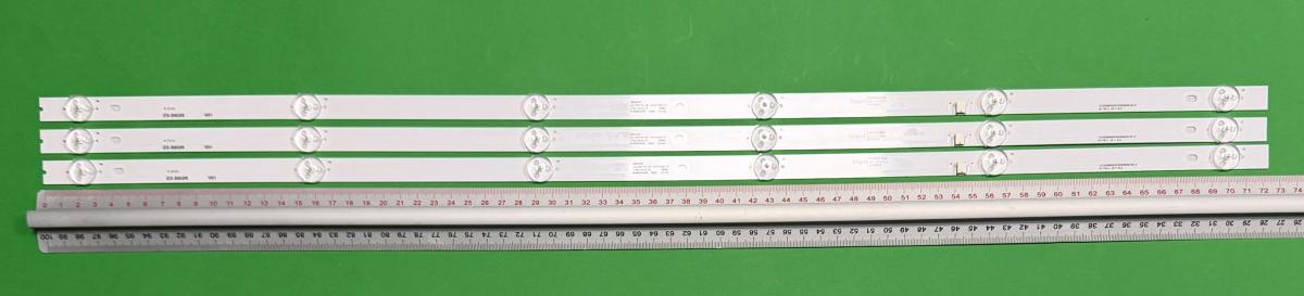 Led backlight strip for tv  PTV 39" set 3pcs x 39E6000P LB-C390Y19-6P-XAF61SS01-X1 Y162-L06-JA-5 B0695 B190822A9PB 00067 212149 ZG39E6000P30300603913E1.0 , 6LED , 724MM , 3V ,