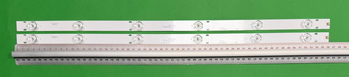 Led backlight strip for tv  BUSH 32" set 2pcs X GC32D06-ZC23AG-25 , 6LED , 563MM , 3V ,
