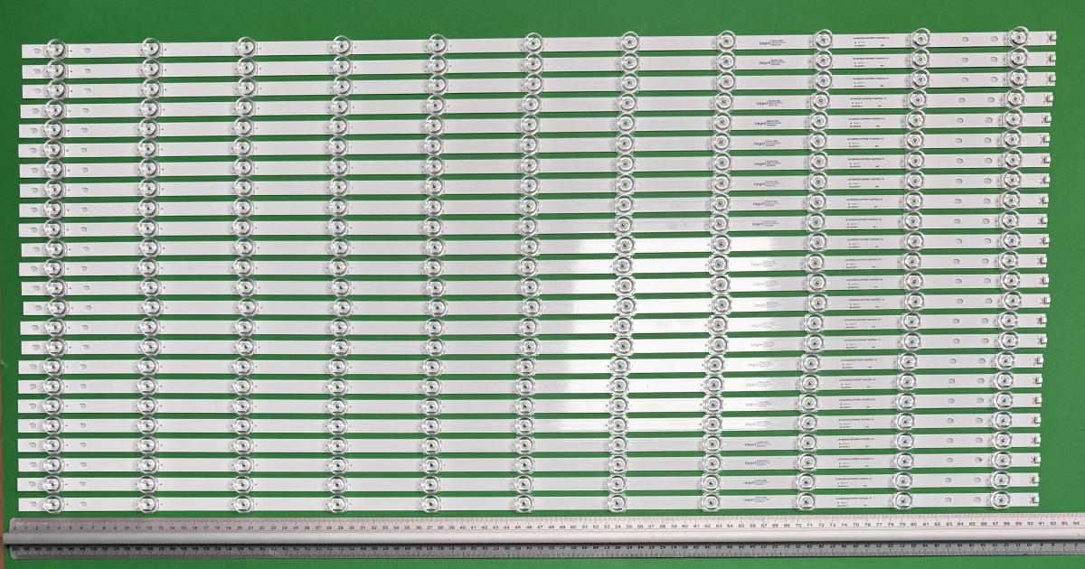 Led backlight strip for tv PHILIPS  86" set 24pcs X LB-GM3030-GJPHP8611X24PS02-1-S , 11LED , 906MM , 3V ,