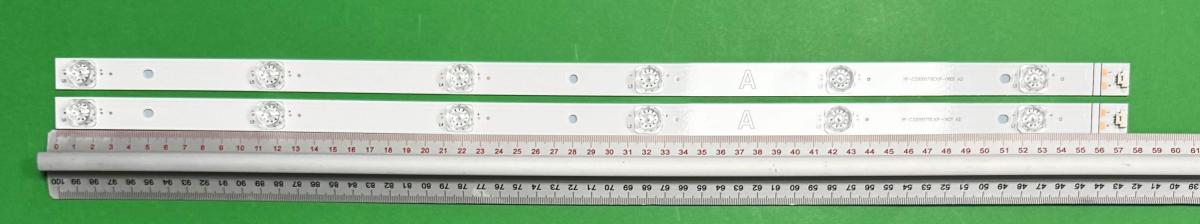 Led backlight strip for tv  VESTEL set 2pcs X RF-CF320007SE30-0601 A2 , 6LED , 575MM , 3V ,