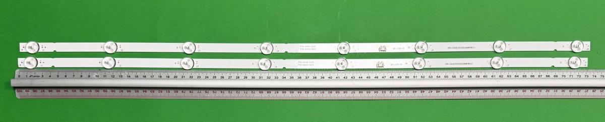 Led backlight strip for tv MANTA / SKYMASTER 40" set 2pcs X MS-L3126 V5  CRH-CG40E1D303002089BFREV1.1  CRH-CG40E1130300208B1SREV1.2 ODL40950FS-TAB 7700-640000-D230 , 8LED , 735MM , 3V ,