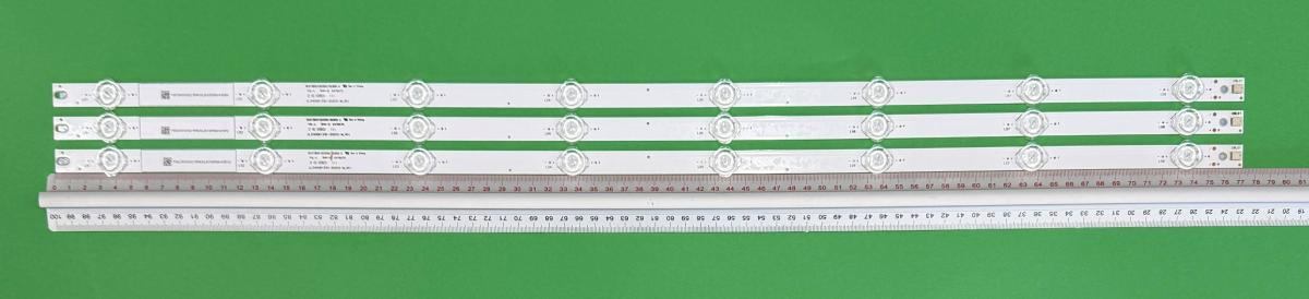 Led backlight strip for tv  PANASONIC 40" set 3pcs X JL.D40081330-202CS-M_V01  6C01B001QC000/QU000 , 8LED , 771MM ,