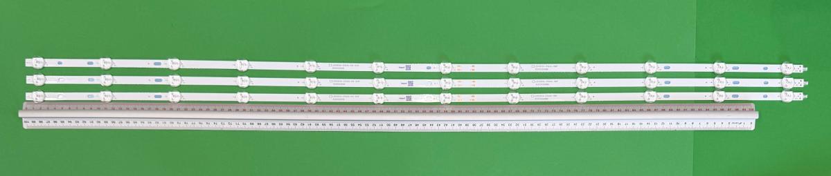 Led backlight strip for tv SHARP / ONE PLUS 55" set 3szt X LED55D12A-ZC62AG-03D 12S1P 30355012001D  LED55D12A-ZC62AG-11D 12S1P , 12LED , 1080MM , 3V ,