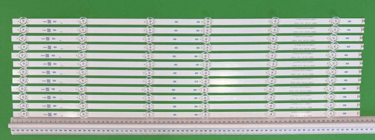 Led backlight strip for tv PHILIPS  70" set 12pcs X LB-GM3030-GJ0D227012X6BB09-S  LB-GM3030-GJ0D227012X6BB09-Y LB7000R V0_00 , 6LED , 736MM , 3V ,