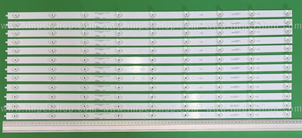 Led backlight strip for tv  SHARP 75" set 12pcs X LED75D09-ZC46AG-02 30375009003 2021-01-13 9S1P 2W , 9LED , 845MM , 3V ,