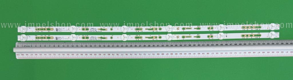 Led backlight strip for tv  HISENSE 32"set 2pcs x Hisense CN_32Inch_COM_600mA/2*6 / ZG.NH.3200601Z02 2x6 / JL.D32061330-COM_V05 , 6LED ,  575MM , 3V ,