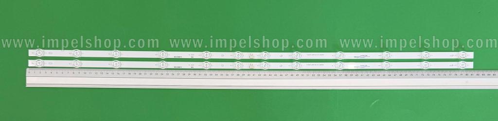 Led backlight strip for tv TCL 43" set 2pcs X  43LB14_3030F2.4D_V0.2_20220526 TCL43LB14_3030F2.4D_V0.2_20220526 , 12LED , 812MM , 6V ,