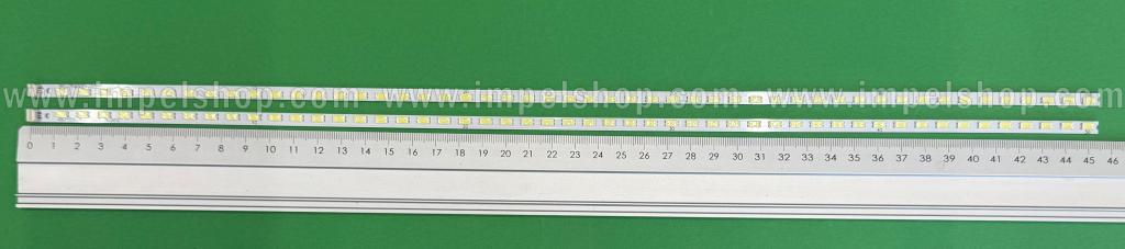 Led backlight strip for tv  SHARP 40" set 2pcs , 1pcs x PC-TF40001-001 PC-TF40002-001 PC-TF40001-001 L & 1pcs x PC-TF40001-001 PC-TF40002-001 PC-TF40001-001 R , 50LED, 456MM , 3V ,